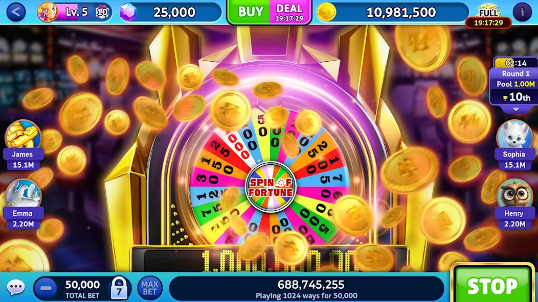 Скачать Jackpot Madness: казино 777 (Джекпотджой Слоты) [Взлом/МОД Много денег] последняя версия 0.2.9 (бесплатно на 4PDA) для Андроид