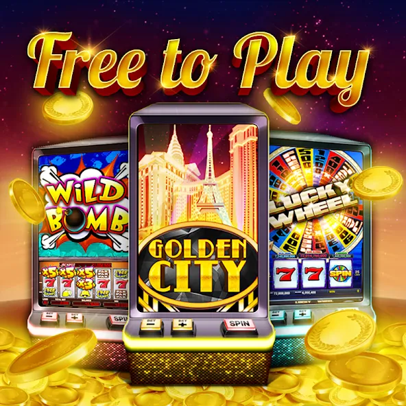 Скачать Golden City Casino (Голден Сити Казино) [Взлом/МОД Бесконечные деньги] последняя версия 0.6.7 (бесплатно на 5Play) для Андроид