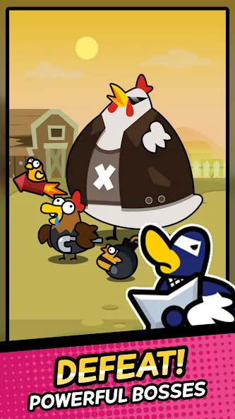 Скачать Duck vs Chicken : Idle Defense (Дак против Чикен) [Взлом/МОД Unlocked] последняя версия 2.5.6 (на 5Плей бесплатно) для Андроид