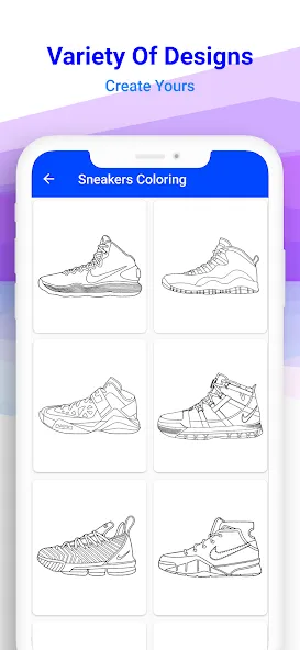 Скачать Basketball Shoes Coloring Book (Раскраска кроссовок для баскетбола) [Взлом/МОД Бесконечные деньги] последняя версия 1.6.6 (бесплатно на 5Play) для Андроид
