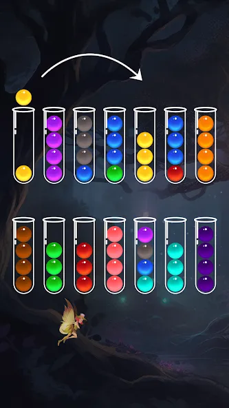 Скачать Ball Sort - Color Puzzle Game (Болл Сорт) [Взлом/МОД Меню] последняя версия 0.6.9 (на 5Плей бесплатно) для Андроид