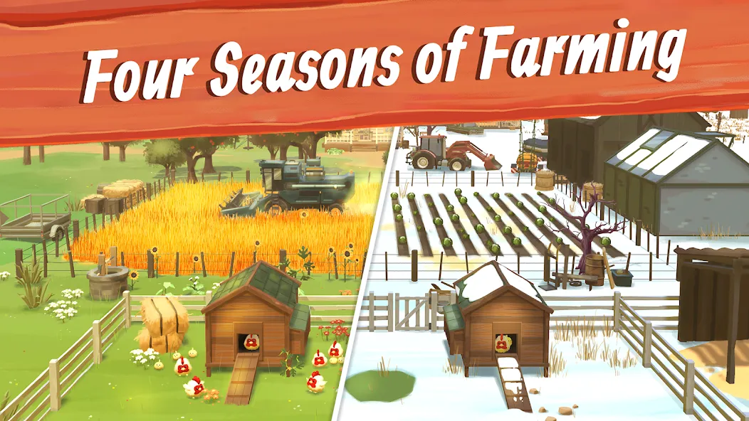 Скачать Big Farm: Mobile Harvest (Биг Фарм) [Взлом/МОД Меню] последняя версия 1.9.6 (на 5Плей бесплатно) для Андроид