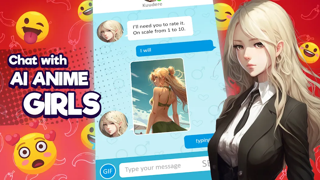 Скачать Anime Girlfriend - AI Chat (Аниме Грлфренд) [Взлом/МОД Все открыто] последняя версия 2.1.3 (5Play ru apk ) для Андроид