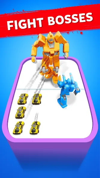 Скачать Robot Merge Master: Car Games (Мерж Батл Кар) [Взлом/МОД Бесконечные деньги] последняя версия 1.9.2 (5Play ru apk ) для Андроид