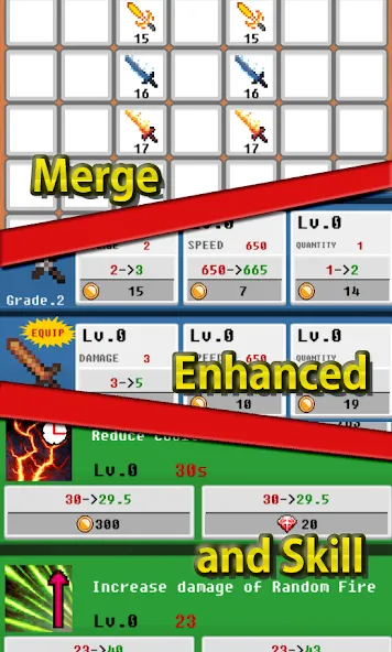 Скачать Merge Sword :Idle Merged Sword (Мерж Сворд) [Взлом/МОД Много денег] последняя версия 0.2.8 (4PDA apk) для Андроид