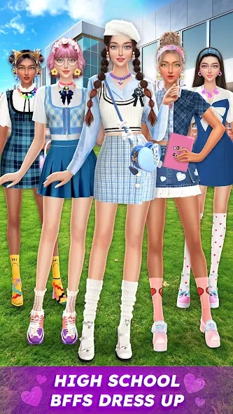 Скачать BFF Dress Up Games for Girls (Капель Макеовер) [Взлом/МОД Все открыто] последняя версия 2.9.8 (бесплатно на 4PDA) для Андроид