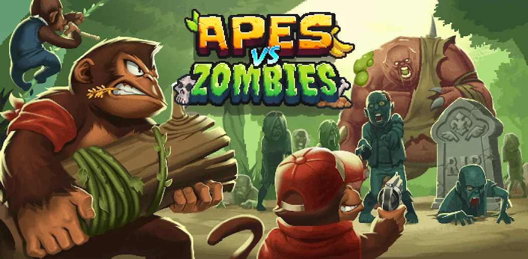 Скачать Apes vs. Zombies  [Взлом/МОД Все открыто] последняя версия 1.1.9 (бесплатно на 4PDA) для Андроид
