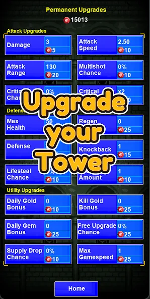Скачать Lone Tower Roguelike Defense (Лон Тауэр Рогалик Защиты) [Взлом/МОД Unlocked] последняя версия 1.9.8 (бесплатно на 5Play) для Андроид