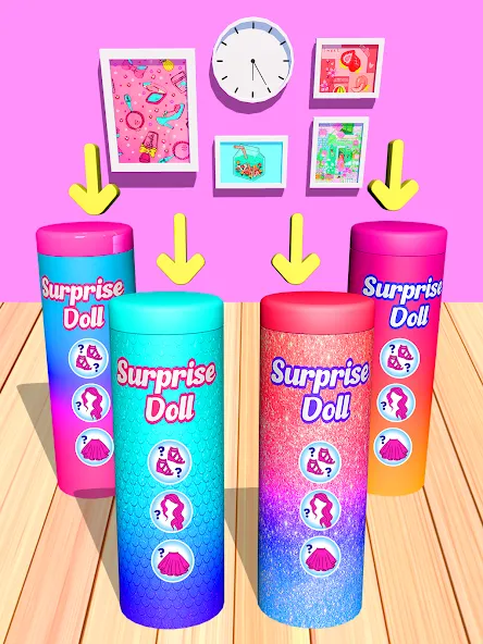 Скачать Color Reveal Suprise Doll Game (Цветной сюрпризный кукольный игровой набор) [Взлом/МОД Много денег] последняя версия 0.1.6 (бесплатно на 5Play) для Андроид