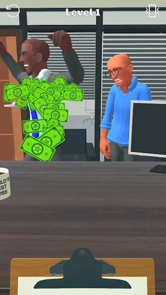 Скачать Boss Life 3D: Office Adventure (Босс Лайф 3Д) [Взлом/МОД Бесконечные деньги] последняя версия 1.8.5 (5Play ru apk ) для Андроид