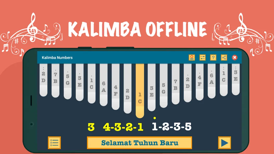 Скачать Kalimba App With Songs Numbers (Калимба приложение с песнями и цифрами) [Взлом/МОД Меню] последняя версия 1.1.8 (бесплатно на 5Play) для Андроид