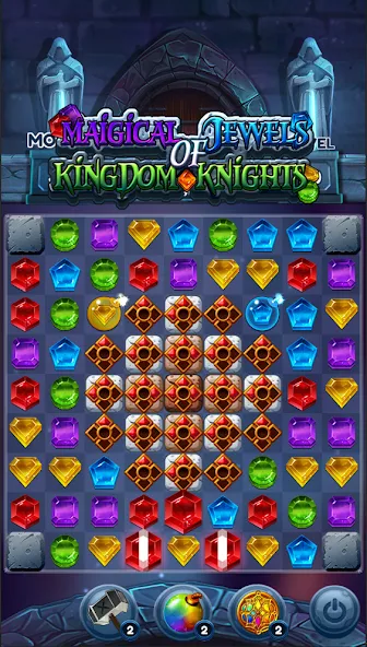 Скачать Jewels of Kingdom Knights (Джуэлз оф Кингдом Найтс) [Взлом/МОД Unlocked] последняя версия 0.1.8 (4PDA apk) для Андроид