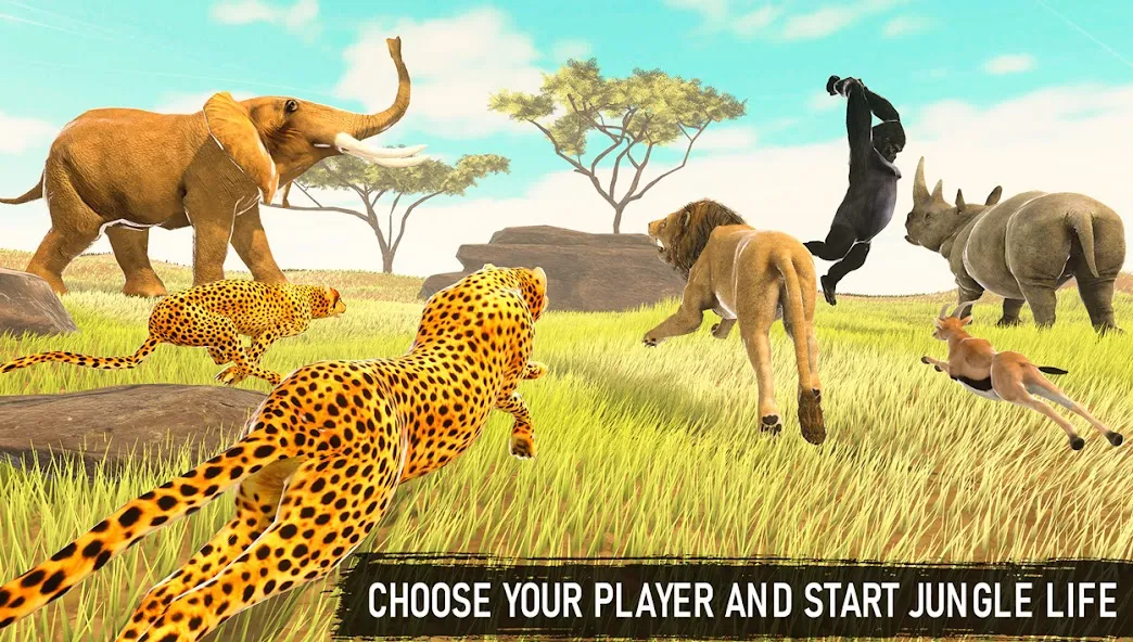 Скачать Savanna Safari: Land of Beasts (Саванна игра выживания животных) [Взлом/МОД Меню] последняя версия 0.3.7 (4PDA apk) для Андроид
