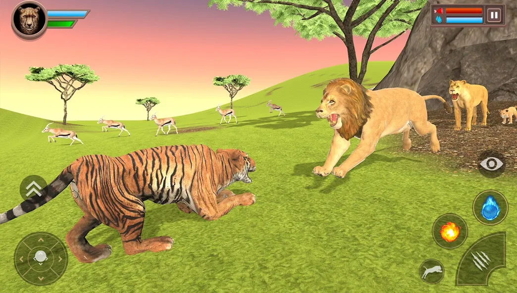 Скачать Savanna Safari: Land of Beasts (Саванна игра выживания животных) [Взлом/МОД Меню] последняя версия 0.3.7 (4PDA apk) для Андроид