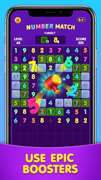 Скачать Number Match: Ten Crush Puzzle (Намбер Матч) [Взлом/МОД Бесконечные деньги] последняя версия 2.8.4 (бесплатно на 4PDA) для Андроид