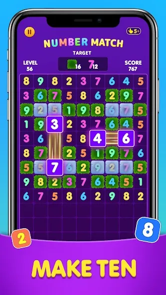 Скачать Number Match: Ten Crush Puzzle (Намбер Матч) [Взлом/МОД Бесконечные деньги] последняя версия 2.8.4 (бесплатно на 4PDA) для Андроид