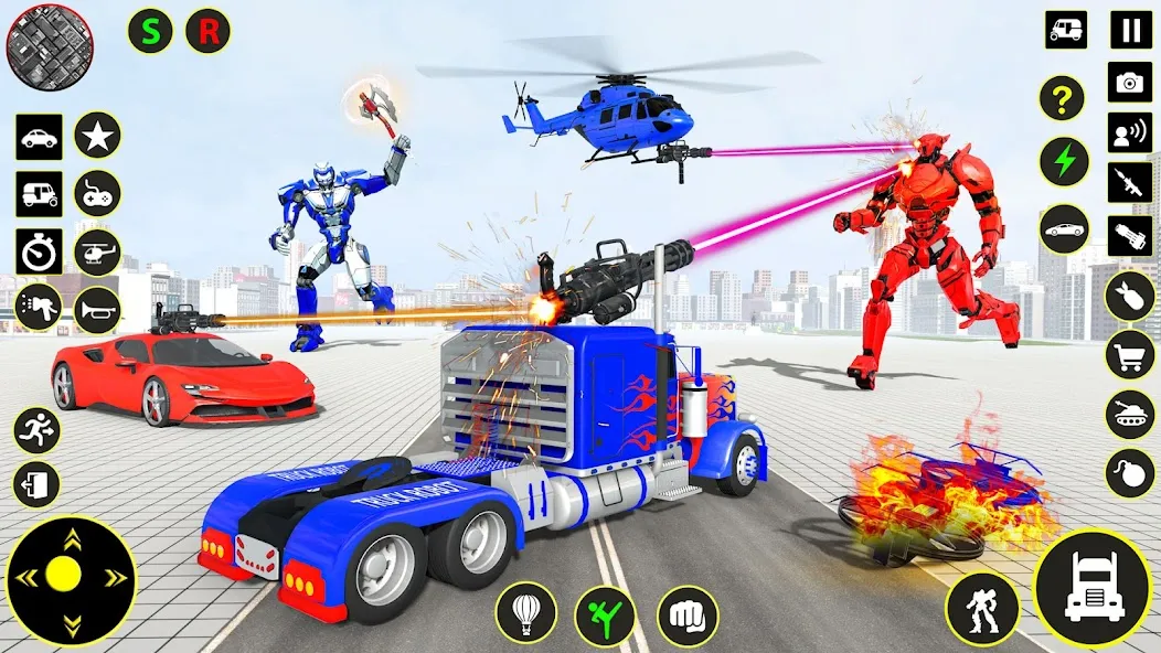 Скачать игры робот грузовик грузовик  [Взлом/МОД Все открыто] последняя версия 0.3.8 (на 5Плей бесплатно) для Андроид