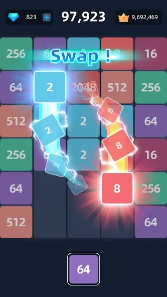 Скачать 2048™ Merge Block Puzzle (Слияние блочных головоломок) [Взлом/МОД Много денег] последняя версия 2.6.9 (5Play ru apk ) для Андроид