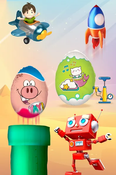 Скачать Яйца-сюрпризы - детские игры [Взлом/МОД Бесконечные деньги] последняя версия 1.7.8 (бесплатно на 5Play) для Андроид