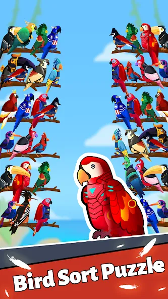 Скачать Сортировка по цвету птицы [Взлом/МОД Все открыто] последняя версия 1.4.5 (4PDA apk) для Андроид