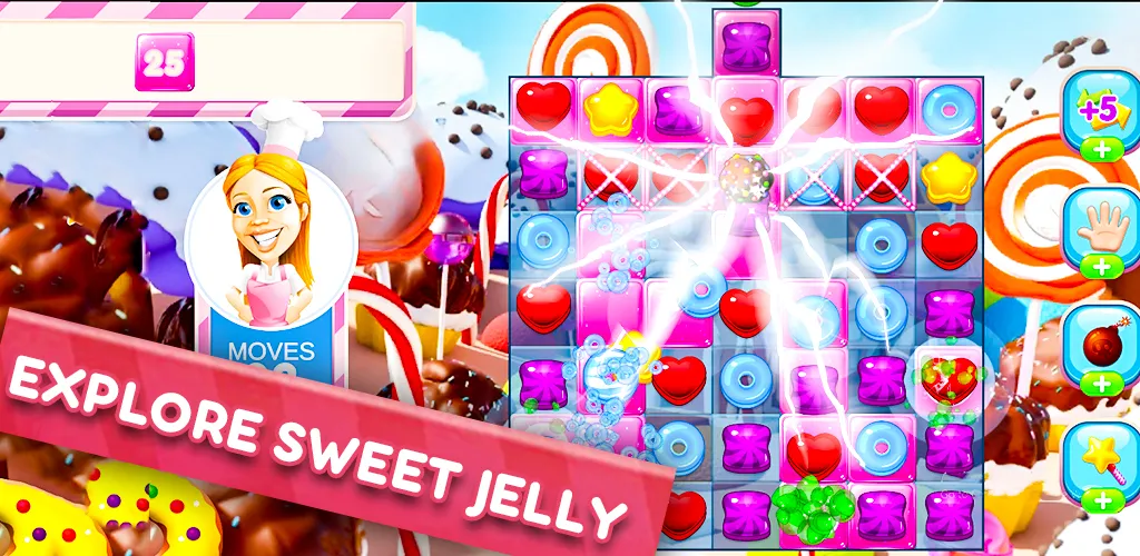 Скачать Jelly Kingdom Crush — Матч 3  [Взлом/МОД Бесконечные деньги] последняя версия 0.5.8 (4PDA apk) для Андроид