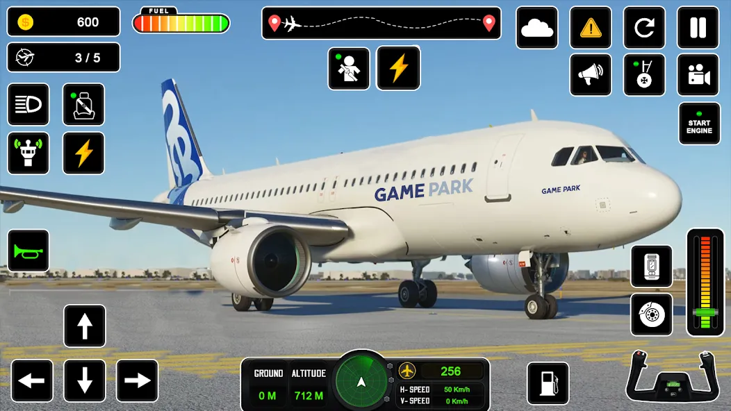 Скачать пилот симулятор: самолет игра [Взлом/МОД Меню] последняя версия 2.9.2 (на 5Плей бесплатно) для Андроид