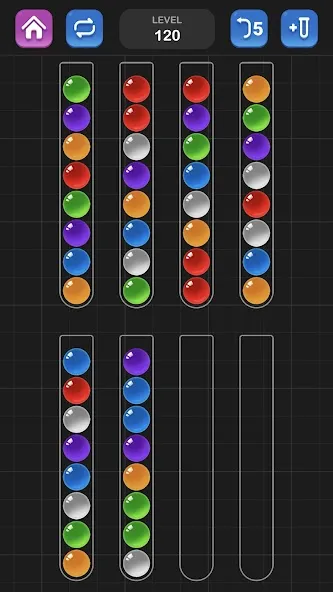 Скачать Сортировка мячей: Цветная игра  [Взлом/МОД Меню] последняя версия 2.5.4 (5Play ru apk ) для Андроид