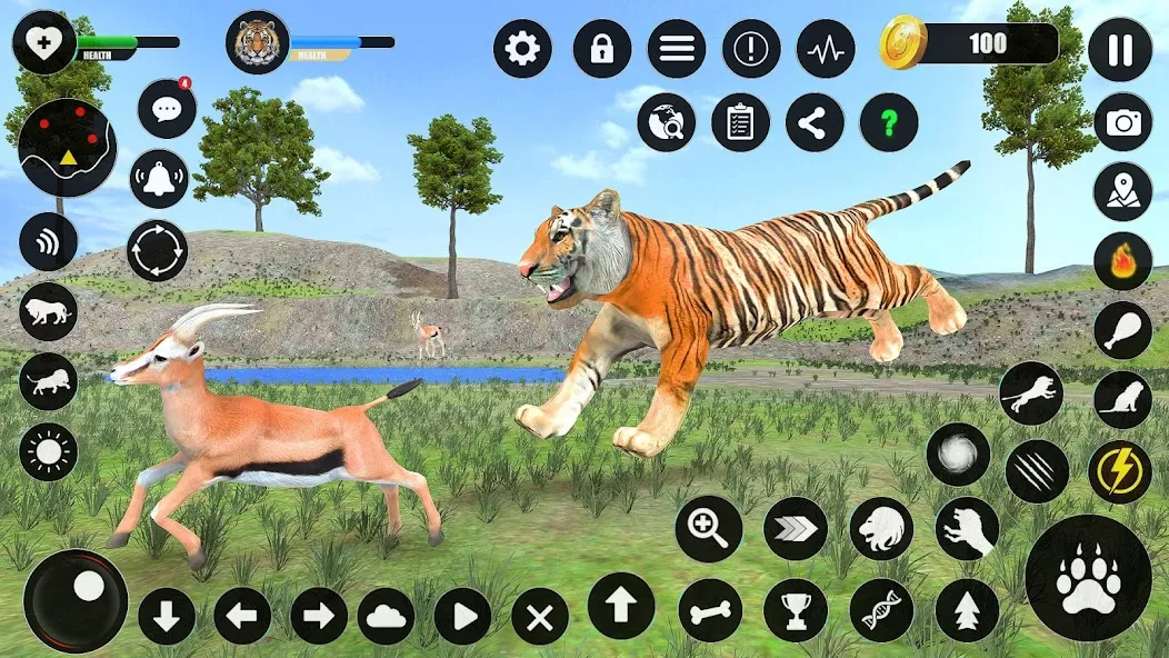 Скачать Игры животных симулятора тигра (Тигровый симулятор  игры с животными) [Взлом/МОД Unlocked] последняя версия 0.3.6 (5Play ru apk ) для Андроид