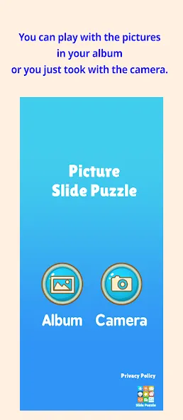 Скачать Slide Puzzle with your photo (Слайдпазл с вашим фото) [Взлом/МОД Бесконечные деньги] последняя версия 0.3.9 (на 5Плей бесплатно) для Андроид