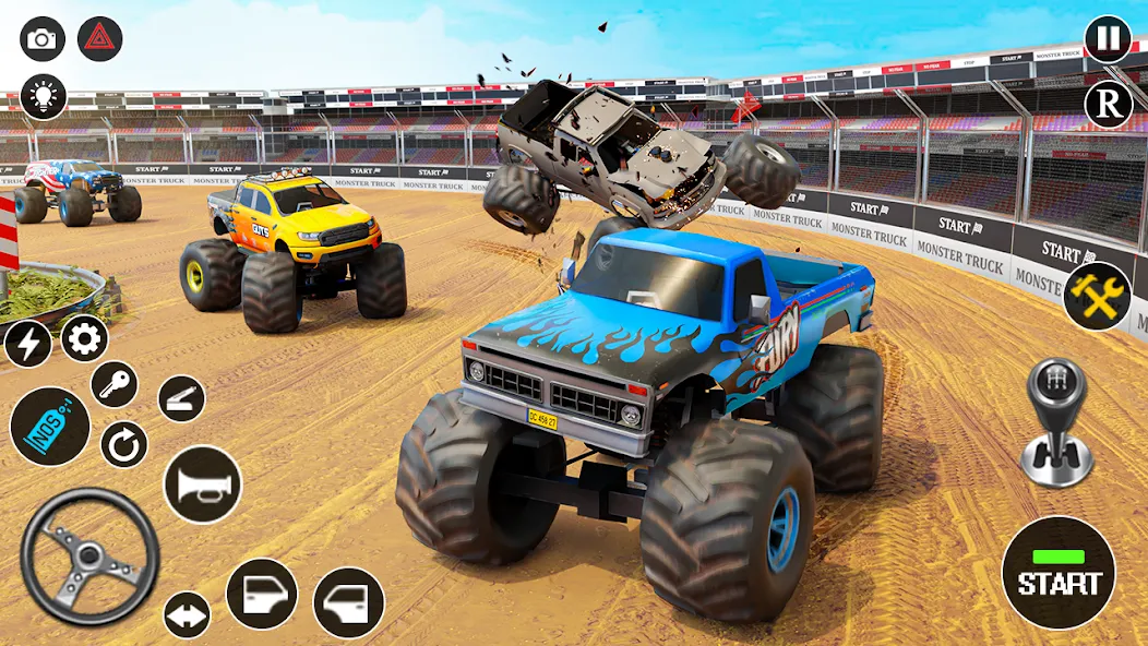 Скачать Fearless US Monster Truck Game (Фирлесс ЮЭС Монстер Трак Гейм) [Взлом/МОД Меню] последняя версия 0.4.7 (бесплатно на 5Play) для Андроид