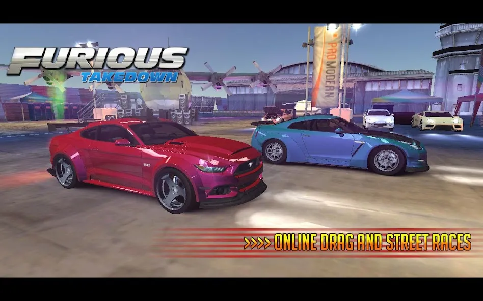 Скачать Furious: Takedown Racing (Фьюриъс) [Взлом/МОД Все открыто] последняя версия 2.3.9 (бесплатно на 5Play) для Андроид
