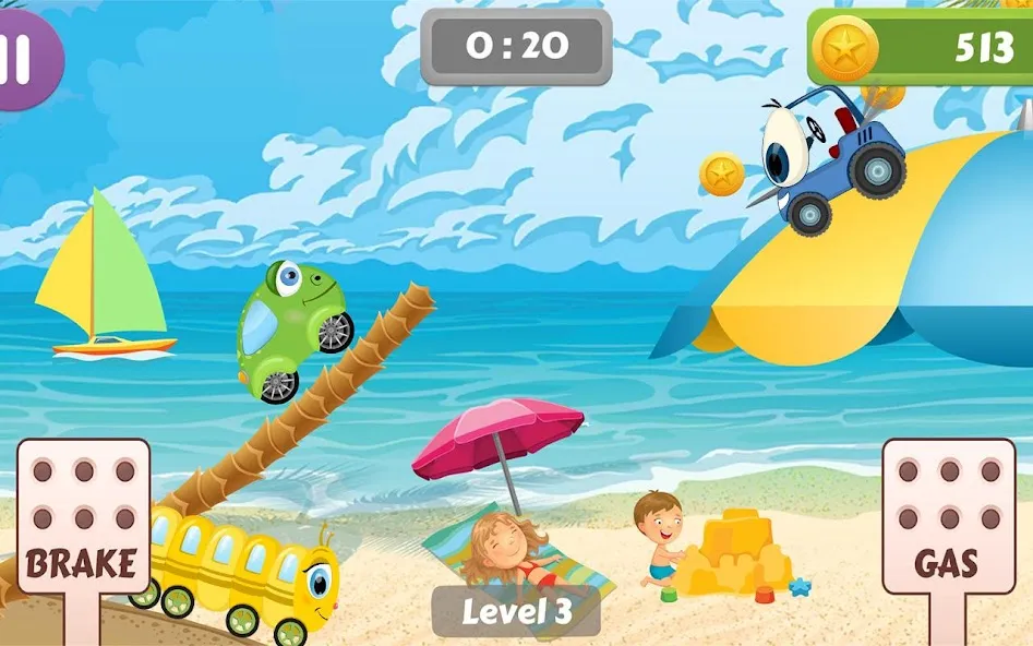Скачать Гоночная игра для малышей [Взлом/МОД Много денег] последняя версия 0.3.2 (бесплатно на 5Play) для Андроид