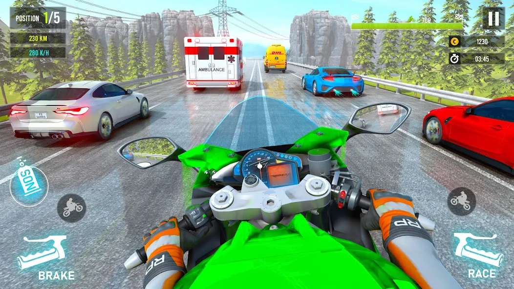 Скачать Moto Traffic Bike Race Game 3d (Мото Трафик Байк Рейс Гейм 3д) [Взлом/МОД Меню] последняя версия 0.4.2 (бесплатно на 5Play) для Андроид