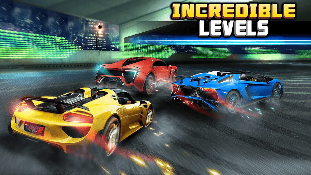 Скачать Crazy for Speed 2 (Крэйзи фо Спид 2) [Взлом/МОД Много денег] последняя версия 1.9.4 (бесплатно на 4PDA) для Андроид