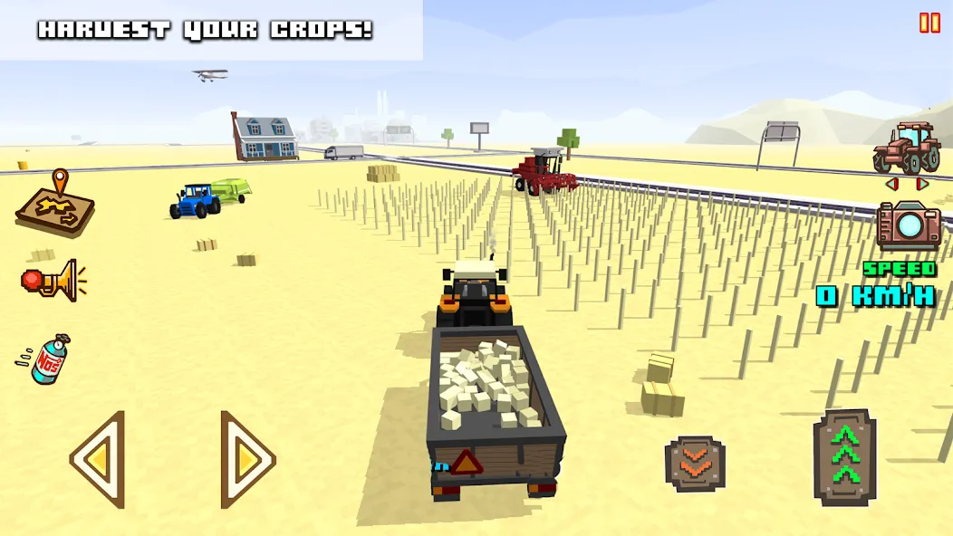 Скачать Blocky Farm Racing & Simulator  [Взлом/МОД Меню] последняя версия 0.4.8 (бесплатно на 5Play) для Андроид