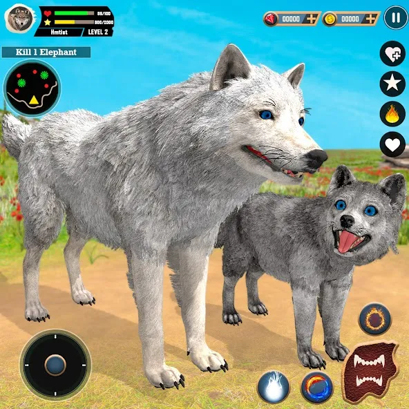 Скачать Игра волк: симулятор животных  [Взлом/МОД Меню] последняя версия 2.2.9 (на 5Плей бесплатно) для Андроид