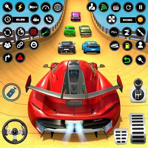 Скачать Crazy Ramp Car Stunt Master 3D (Крэйзи Рэмп Кар Стант Мастер 3Д) [Взлом/МОД Меню] последняя версия 2.6.3 (на 5Плей бесплатно) для Андроид