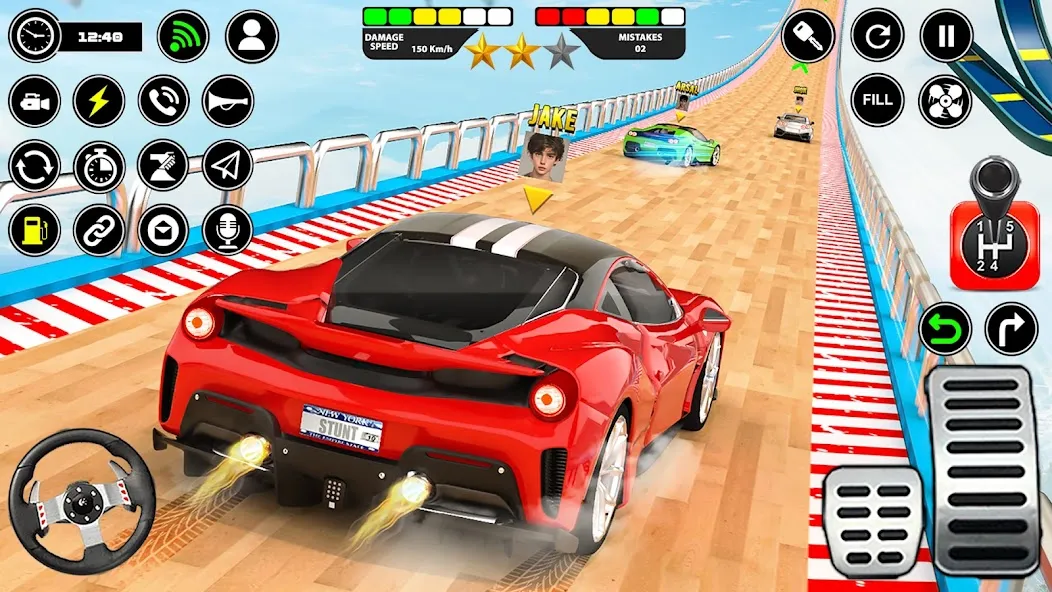 Скачать Crazy Ramp Car Stunt Master 3D (Крэйзи Рэмп Кар Стант Мастер 3Д) [Взлом/МОД Меню] последняя версия 2.6.3 (на 5Плей бесплатно) для Андроид
