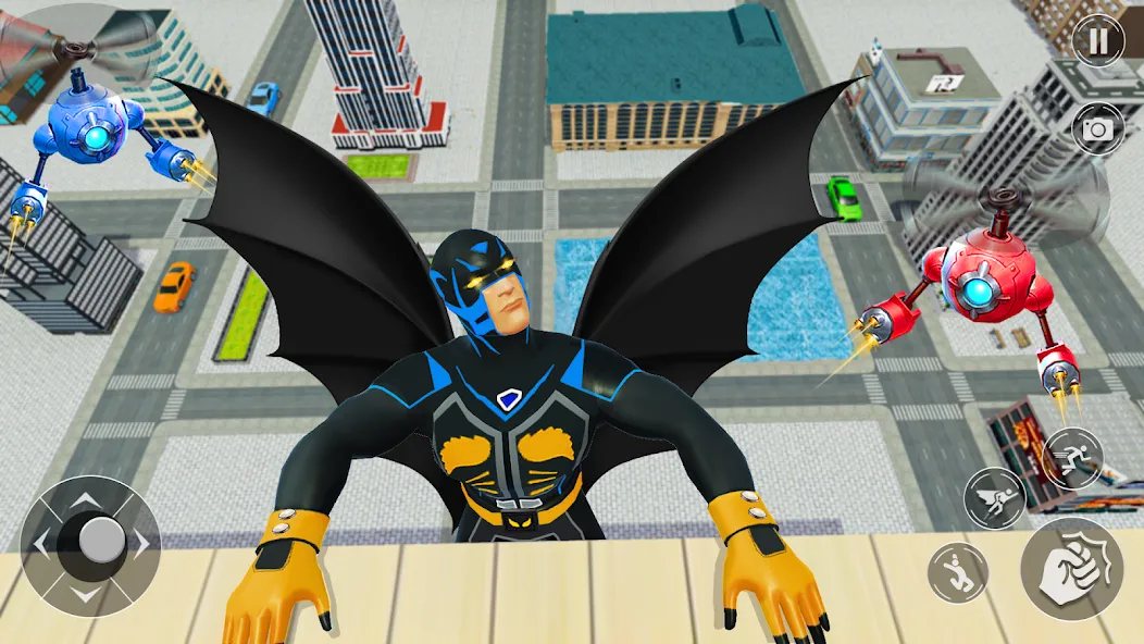 Скачать Flying Bat Robot Car Transform (Флайинг Бэт Робот Кар Трансформ) [Взлом/МОД Меню] последняя версия 1.1.7 (бесплатно на 5Play) для Андроид
