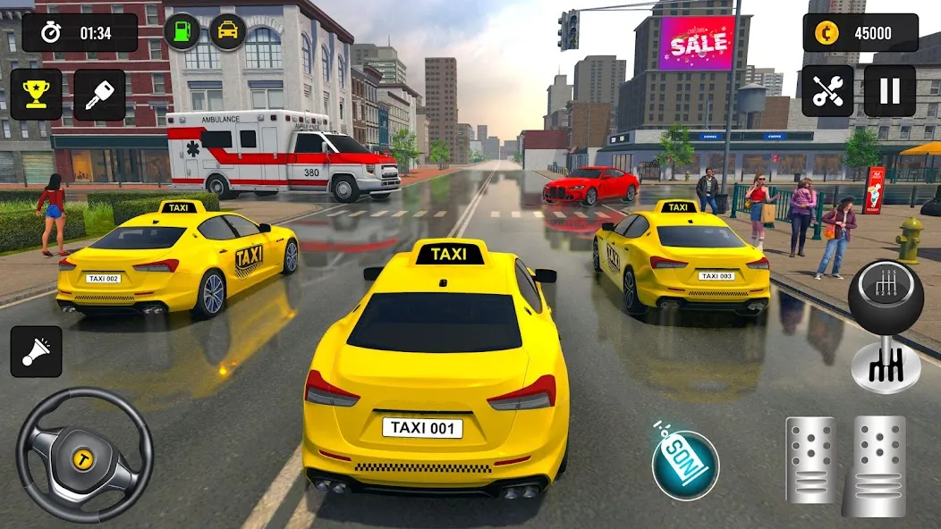Скачать Таксист 3d: Симулятор такси  [Взлом/МОД Все открыто] последняя версия 0.8.6 (4PDA apk) для Андроид