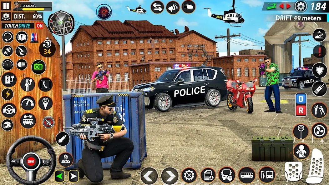 Скачать Police Moto Bike Chase Crime (Полицейская мотоциклетная погоня за преступником) [Взлом/МОД Unlocked] последняя версия 0.6.8 (4PDA apk) для Андроид