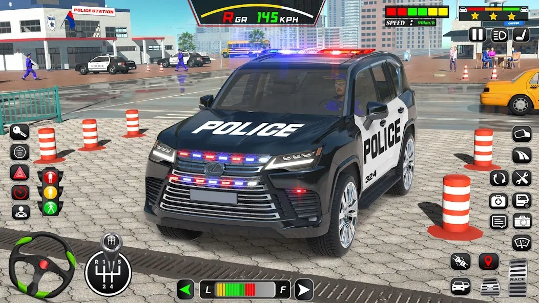 Скачать Police Car Driving School Game (Полицейская школа вождения автомобилей) [Взлом/МОД Много денег] последняя версия 2.7.3 (4PDA apk) для Андроид