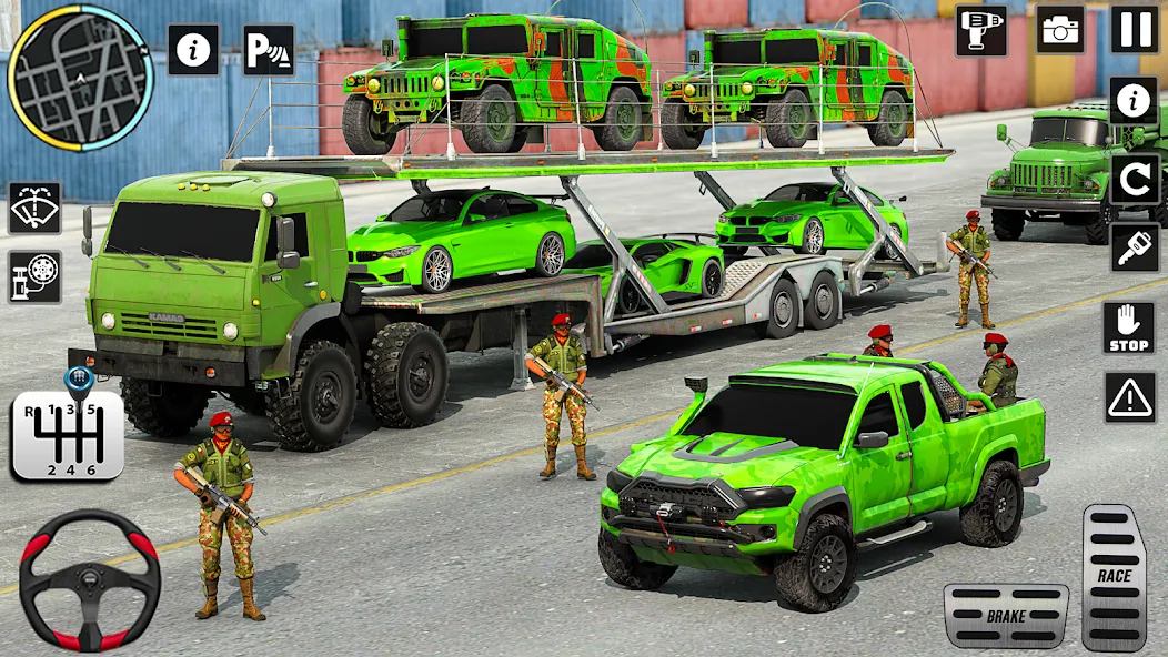 Скачать US Army Games Truck Transport (Армейские военные транспортные игры) [Взлом/МОД Много денег] последняя версия 0.4.4 (5Play ru apk ) для Андроид