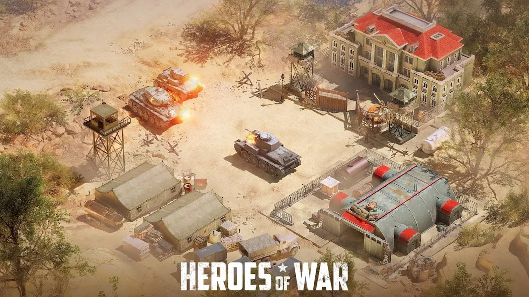 Скачать Heroes of War: стратегии,война (Герои войны) [Взлом/МОД Unlocked] последняя версия 2.6.1 (на 5Плей бесплатно) для Андроид