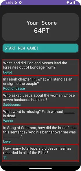 Скачать Bible Trivia (Библейские загадки) [Взлом/МОД Много денег] последняя версия 2.6.4 (4PDA apk) для Андроид