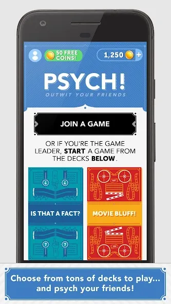 Скачать Psych! Outwit your friends [Взлом/МОД Меню] последняя версия 0.7.3 (5Play ru apk) для Андроид