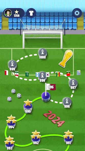 Скачать Soccer Superstar - футбол (Соккер упер Стар) [Взлом/МОД Все открыто] последняя версия 2.2.1 (4PDA apk) для Андроид