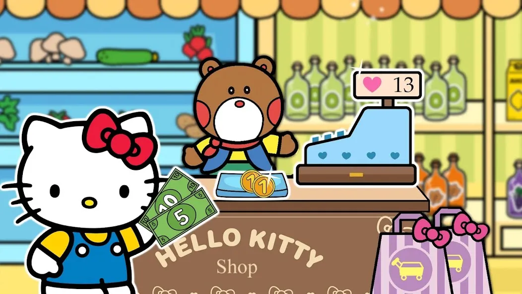Скачать Hello Kitty: Игра Супермаркет (Хеллоу Китти) [Взлом/МОД Много денег] последняя версия 0.1.7 (4PDA apk) для Андроид