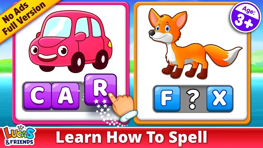 Скачать Spelling & Phonics: Kids Games [Взлом/МОД Все открыто] последняя версия 2.3.1 (на 5Плей бесплатно) для Андроид